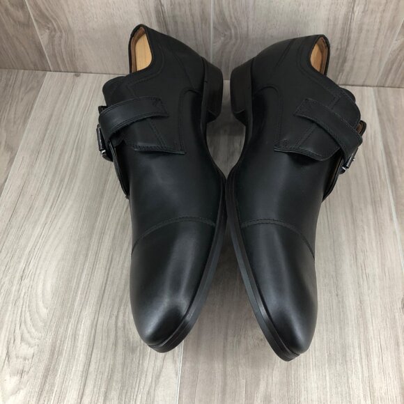 Steve Madden Shoes Mens 10.5 Covet Black Leather Buckle Strap Oxfords main image 9